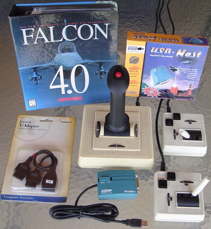 Falcon 4.0 - USB Nest - Gameport Y Adapter - CH Flightstick - CH Mach 1.jpg