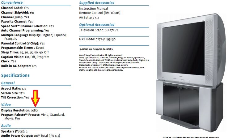 KD-27FS170 Wega Specs.JPG
