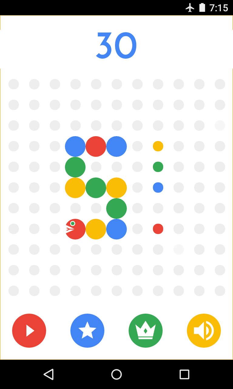 Tap play button to start the game.