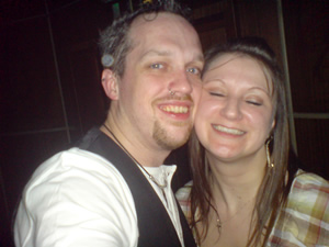 Here a more sensible pic of me and my wife. This was taken on my 30th earlier this year.