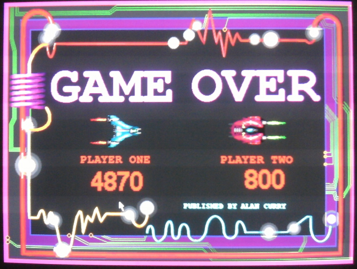 GAME OVER. MOUSE CLICK ANYWHERE TO PLAY AGAIN.