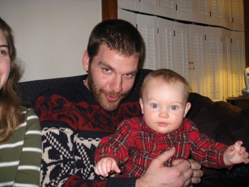 Spending some time with one of the nephews.