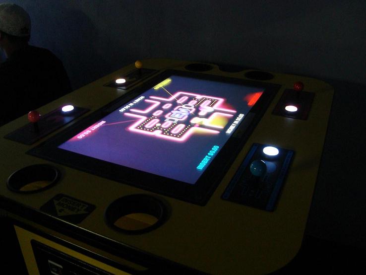 Pacman Battle Royale 4 player cocktail cabinet