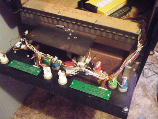 Inside of control panel.