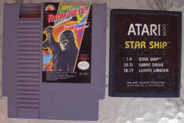 NES Friday the 13th and 2600 Star Ship.jpg