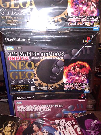 Neo Geo Online Collection Special collectors edition for KOF Orochi Collection and MOW, as well as US Stick for KOF 01.