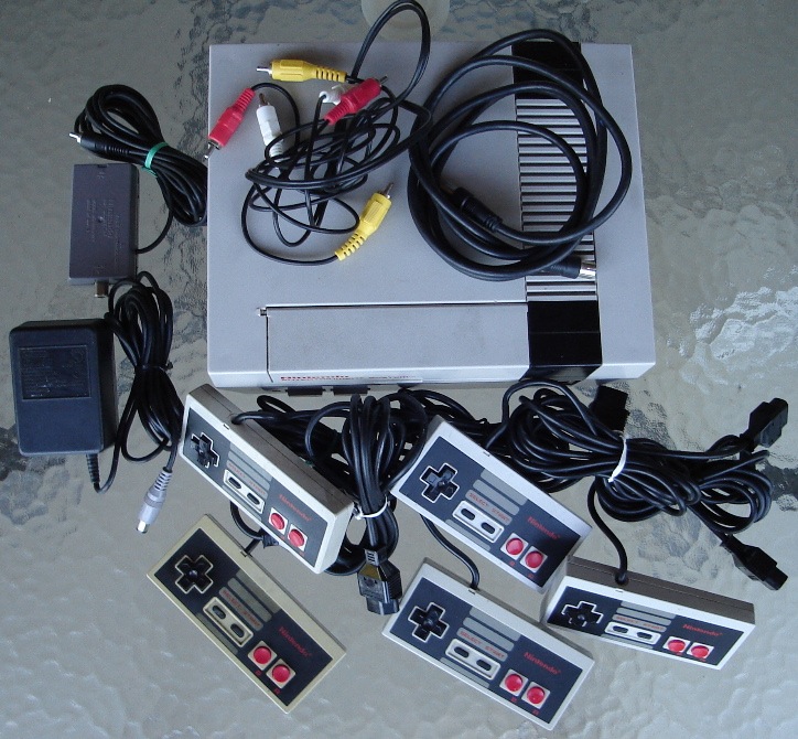NES with 5 Controllers.jpg