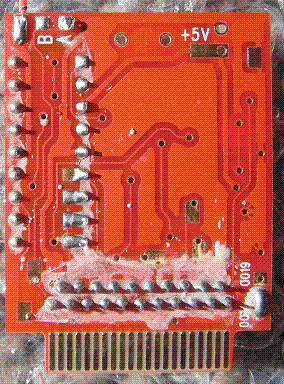 Back of chip after A+B