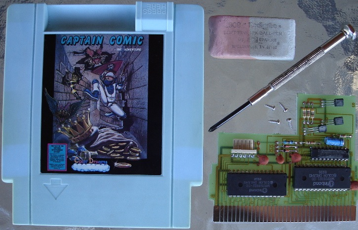 NES Color Dreams Captain Comic PCB Connector Cleaning.jpg