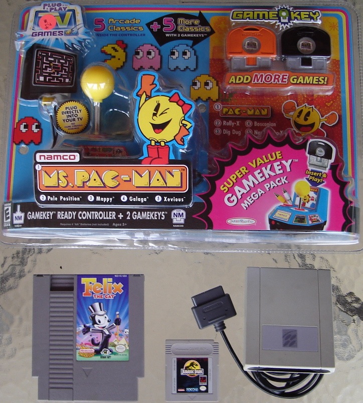 0 Namco Game key PlugnPlay - NES Felix - GB Jurrasic Park - SNES Super Scope Receiver.jpg