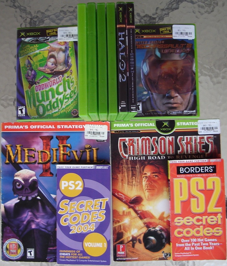 0 Munchs Oddysee  - Xbox Cases Mech Assault 2 Limited - Medievil II Guide - Crimson Skies Guide.jpg