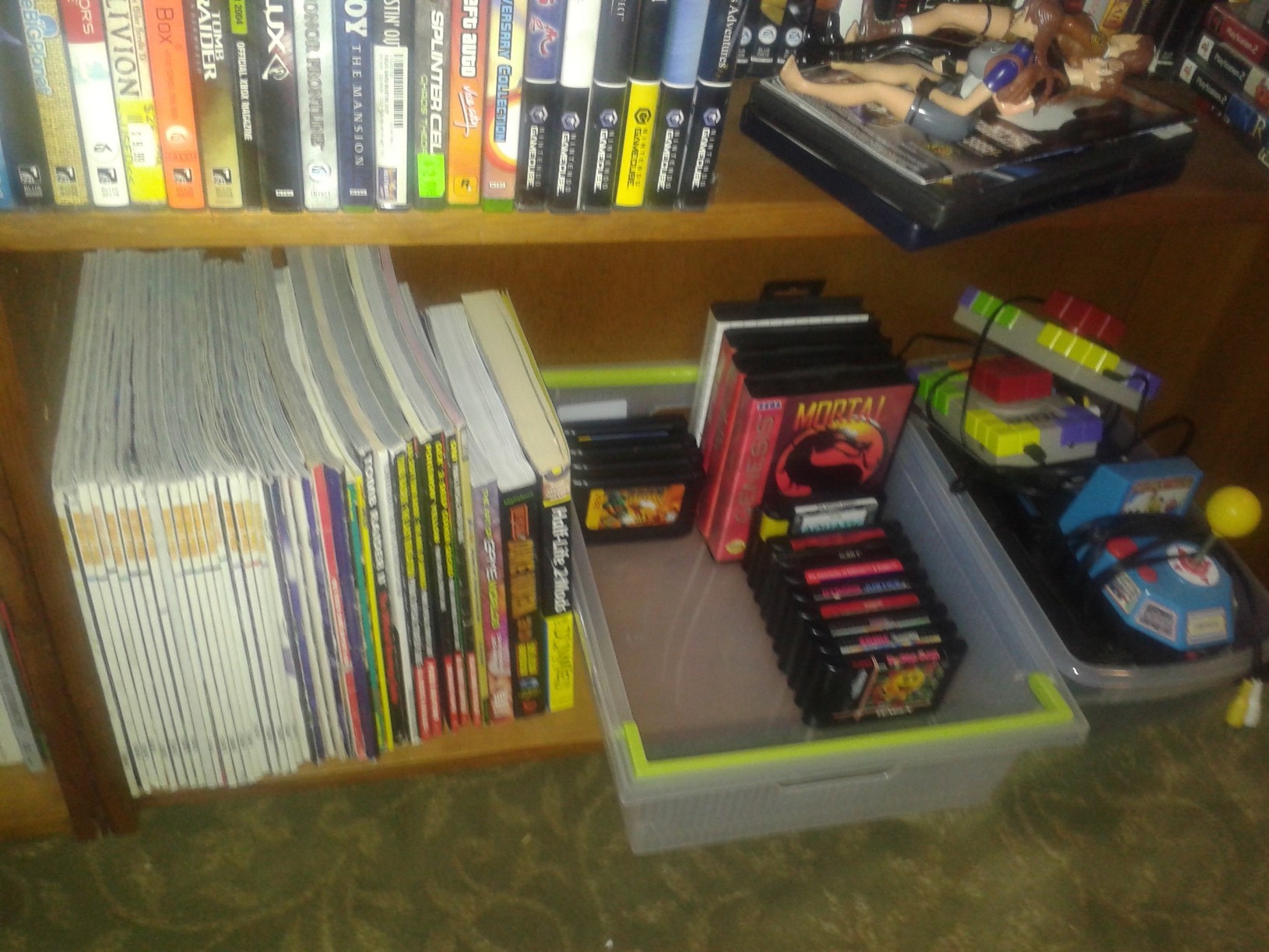 My Sega/Atari stuff. And game guides/books/mags. I would like a better way of displaying the mags.