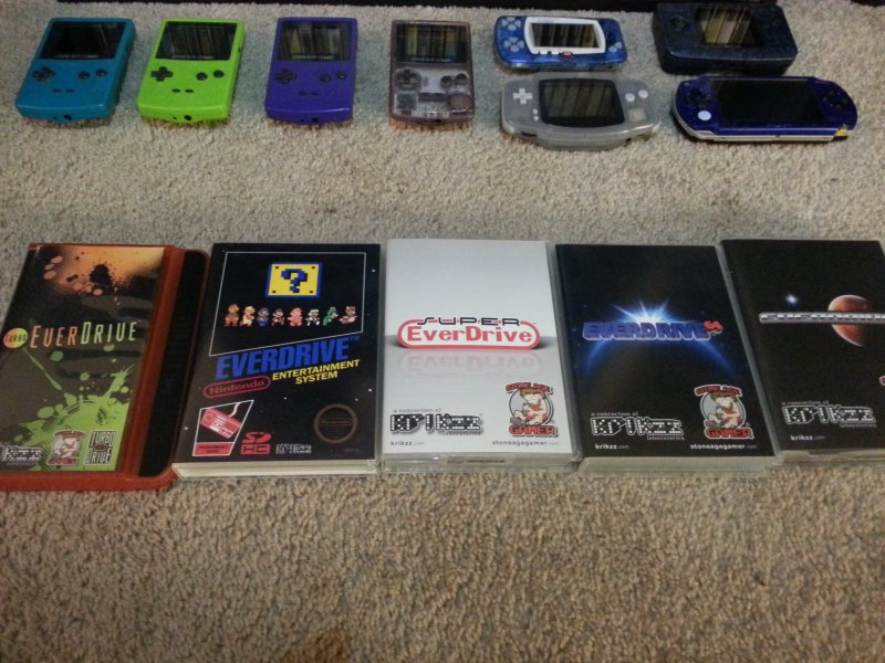Handhelds, I have a lot of these, missing some/ actually a lot of gameboys.<br /><br />Also everdrives.