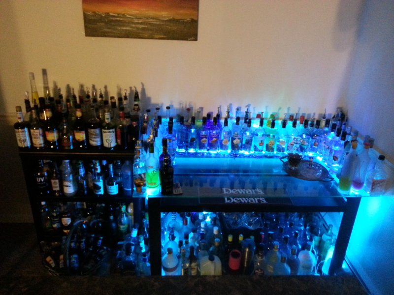 Bar section, adjacent to my game setup