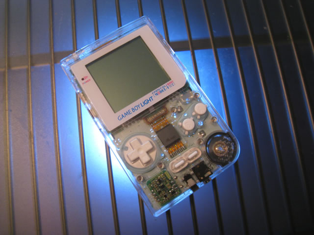Famitsu Edition Game Boy Light out of packaging.